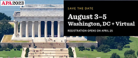 APA 2023 Convention, Washington DC APA 2023 Convention, Washington DC